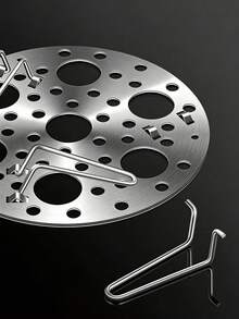 1 pieza Rejilla plegable de acero inoxidable para cocinar huevos al vapor, rejilla de cocina multifuncional para cocinar al vapor, rejilla para cocinar pan al vapor, rejilla resistente al agua para cocinar verduras al vapor, muy adecuada para cocinar huevos, pan, pescado, dumplings, patatas, batatas, maíz, etc. - Multicolor - Ver 7