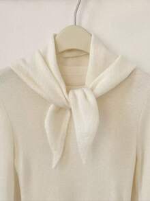 1 chiếc khăn tam giác/hình chữ nhật bằng len nguyên chất, đa năng và ấm áp, có thể dùng làm khăn trùm đầu, một lựa chọn quà tặng thời trang và linh hoạt. Khăn quàng cổ ấm áp. - Nhiều màu - Xem 2