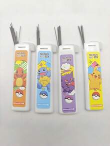 pokemon Juego de lápices automáticos, lápices de dibujos animados lindos, lápices sin necesidad de afilar para estudiantes de primaria - Multicolor - Ver 6