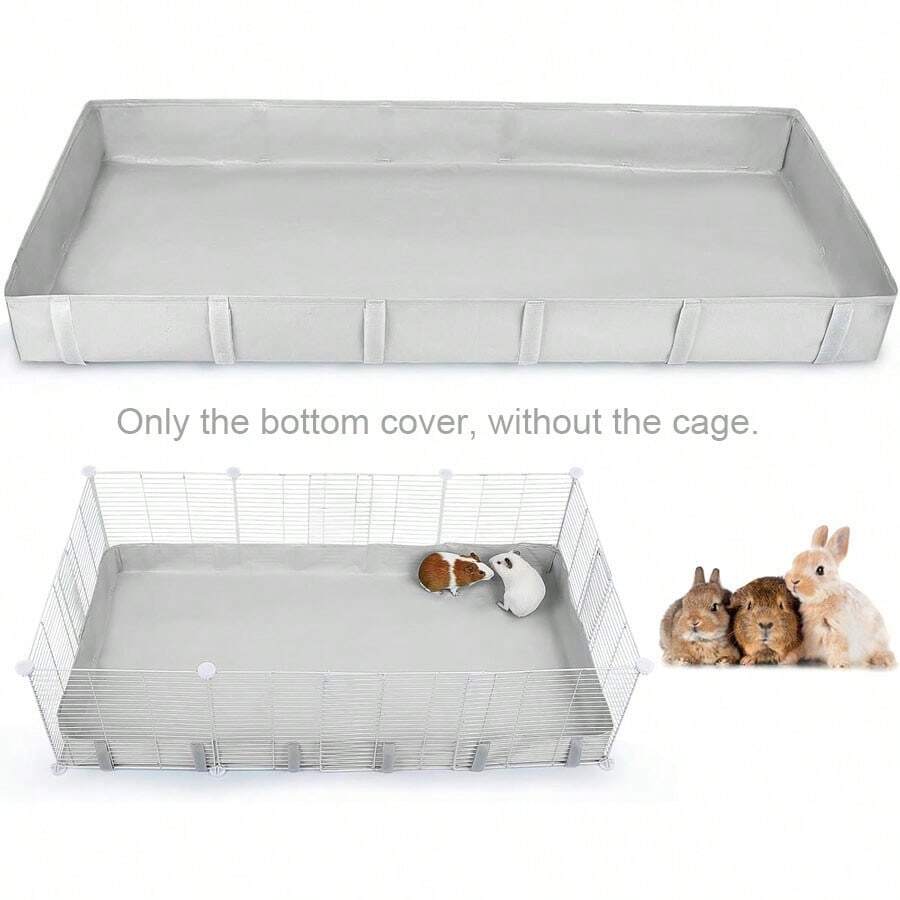 snow orchid 1 tấm lót chuồng chuột lang màu xám nhạt, tấm lót chống thấm nước cho chuột lang, đệm lót chuồng có đáy chống thấm nước, phù hợp với chuồng lưới, lót chuồng cho chuột lang, thỏ, chuột hamster, thỏ con. Chuồng không bao gồm.
