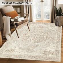 European-Style Vintage Bohemian Area Rug, Easy To Maintain, Suitable For Home Decoration, Sofa, Coffee Table Mat, Bedside Mat, Dining Table Mat, Kitchen, Game Room, Entryway Rug, Floor Mat - 1PC - View 6