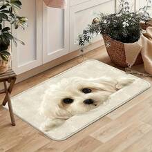 1 pieza Alfombra de baño de barro de diatomeas con estampado de dibujos animados, antideslizante, multiusos para decoración del hogar, secado rápido y con gran capacidad de drenaje de agua. - C - Ver 8