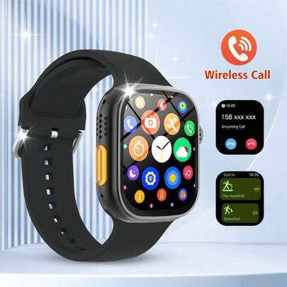 2025 New Children's Smart Watch, Multiple Sports Modes, Step Counting And Tracking Sports Data, With Wireless Calling Function, Can Answer/Call Calls, SMS Reminders, Music Playback And Custom Wallpapers, Silicone Strap, Suitable For Children's Watches Worn In Class Or On The Playground