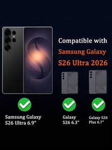 1片装 - S26 超清屏幕保护膜，防刮耐磨，兼容手机壳，超薄高清，透明，适用于 Galaxy S25 Ultra/S24 Ultra/S23 Ultra/S22 Ultra/S26/S25/S24/S23/S22/S21/S26plus/S25plus/S24plus/S23plus/S22plus。它是日常生活和办公必备的手机配件，也是馈赠亲友的绝佳礼物。 - 無色 - 查看 5