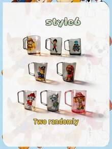 Paw Patrol 1/2 pezzi di tazze per collutorio con cartoni animati di squadre di cani, decorazione per la stanza, tazze per spazzolatura in plastica, il miglior regalo per le vacanze per i buoni amici, decorazione per l'atmosfera della festa, decorazione perfetta per la festa, decorazione per la casa, ornamenti, decorazione perfetta per la stanza, regalo di Natale, San Valentino, regali ideali per gli amici per le celebrazioni di compleanno, souvenir, souvenir per le donne, estetica carina, regali di San Valentino, decorazioni, decorazioni per la casa, regali di San Valentino - Multicolore - Visualizzare 3