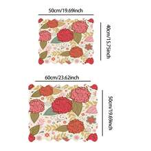 1 tấm thảm thấm hút đa năng họa tiết hoa cúc và quả thông màu hồng & tím, chất liệu polyester chống thấm nước, bảo vệ mặt bàn bếp, bàn ăn, máy giặt, phòng tắm, máy pha cà phê, đồ dùng tiệc tùng. - Hình ảnh dâu tây cổ điển - Xem 11