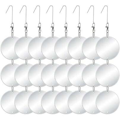 Đĩa phản quang đuổi chim được nâng cấp - Thiết bị đuổi chim hai mặt phản quang cao cấp - Đuổi hiệu quả hơn hầu hết các loài chim như bồ câu.