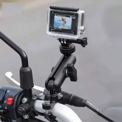 Camera hành trình đa chức năng gắn gương chiếu hậu cho xe máy, dùng trong điều kiện ngoài trời, chất liệu hợp kim nhôm.