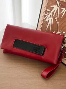 New Fashionable Retro Versatile Popular Casual Solid Color Chic Clutch - Multicolor - View 12