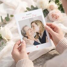 1-64pcs Customized Photo Greeting Cards, Double-Sided Personalized Mother's Day Cards With Photos And Text, Comes With Envelopes, Suitable For Birthday, Party, Thank You Cards, Family And Mother's Birthday Cards - Rectangle - View 5