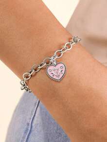 1pc Simple And Unique 925 Sterling Silver Spring Flower Bunny Charm Mom Charm DIY Pendant Delicate Jewelry Gift For Women Or Men - Set 1 - View 7