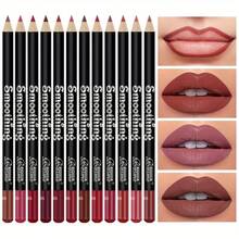 12-Piece Liquid Lipstick Set And 12/24-Piece Professional Lip Liner Combination, Matte Silky Lip Makeup Set, Suitable For Creating A Well-Defined Lip Effect, Long-Lasting Waterproof, Non-Stick Cup Lip Color, Women's Gift Set, Butterfly Shiny Shell, Is The Perfect Gift Choice For Christmas. Easter Gift - 新多色 - 查看 14