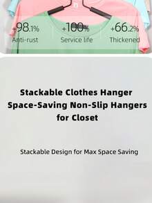 1pc 5-Layer Multi-Function Magic Folding Hanger With Multiple Hooks For Suits Dresses Sweaters Shirts Coats Pants Garments Space-Saving Organizer Closet Storage Solution Lightweight Portable - View 6