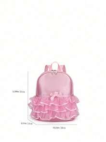 1 chiếc túi đựng đồ khiêu vũ bằng nylon có khóa kéo, 26 chữ cái từ A đến Z, kiểu dáng ren thời trang dành cho bé gái, túi tập múa ba lê, túi đeo vai đôi đựng đồ học sinh Latinh, thích hợp sử dụng hàng ngày (Khóa kéo ngẫu nhiên) (Có kèm sticker chữ cái tự làm) - Hồng - Xem 6