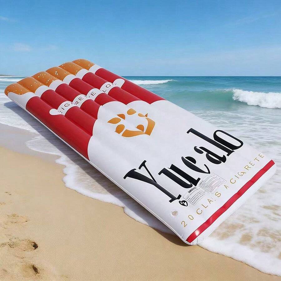 Giant Inflatable Cigarette Shaped Pool Float, Funny Party Prop, Beach Vacation Photo Shoot Accessory, Adult Stress Relief Toy
