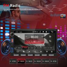 Double DIN Radio, 7-Inch Car Radio With Bluetooth, Screen, Mirror Link, EQ, FM, USB/AUX/SD, Button Illumination, SWC + Reversing Camera - A - 查看 2