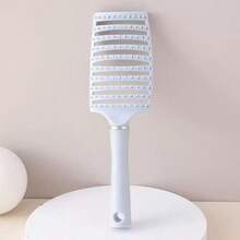 1 pieza Cepillo secador de pelo anti-gran salida de aire, cepillo para cabello grueso y largo rizado de mujer, cepillo volumizador para secar el cabello rápidamente y alisarlo, herramienta de peinado curva anti-estática, apta para cabello húmedo y seco, peine, herramienta de peluquería, producto y accesorio para peinado, aplicable para temporada de peluquería - Gris - Ver 14