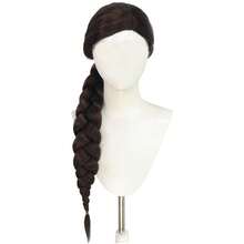 Princess-Style Multi-Color Long Thick Braid Wig, Retro Court Braided Design, High Crown For A Stylish Vibe, Breathable Wig Cap For Comfortable Wearing. Full Head Wig Suitable For Wedding Photoshoots, Cosplay, Parties, Balls, Halloween, K-POP, Y2K And Stage Performances. - Multicolor - View 14