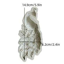Molde decorativo de silicona con diseños de cisne, pavo real y estilo europeo, molde decorativo para pasteles de chocolate, helados, herramienta práctica de cocina para hornear, apta para tartas DIY, caramelos, gelatinas, pudines y colgantes de resina - D - Ver 8