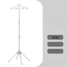 1 Giá đỡ ủi quần áo dạng ống lồng, có thể điều chỉnh độ cao, móc treo quần áo gấp gọn dạng đứng để ủi quần áo. - Xám - Xem 9