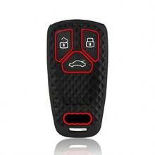 Bao đựng chìa khóa xe hơi bằng silicon mềm cao cấp dành cho Audi Q5 Q7 TT A4 B9 A5 A6 8S 8W 4M S4 S5 S7 TTS TFSI RS - đen - Xem 7