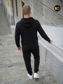 Big City Boyfriend Style Men Sports Sets - Black - View 3