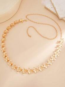 1 chiếc dây đeo eo hình hoa năm cánh mới, kiểu dáng hoa rỗng, đa năng, cá tính, thích hợp cho kỳ nghỉ. - Vàng - Xem 2