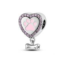 925 Sterling Silver Pink Series Charms Bow Tie Girl Cake Princess Beads Pendant Setting Bracelet Jewelry Gift For Women 3Q3Y - KTC358 - 查看 12