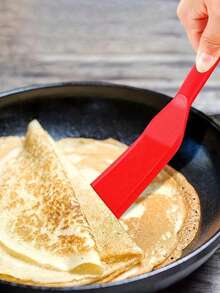 1pc Silicone Crepe/Omelette Spatula - Long And Thin Spatula, Easily Make Pancakes And Omelets,Heat Resistant Non-Stick, Dishwasher , Multi-Color, Baking Tool, Kitchen Gadget, Kitchen Accessory - Ideal Gift For Back To School,Graduation Season - Multicolor - View 6