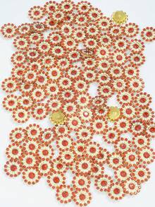 20/50/80/120pcs Set Rhinestone Beads, Fashion Red Rhinestone Decorative Beads For Jewelry Making, Suitable For Crafts - 14mm Red Diamond - View 6