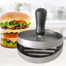 1pc Non-Stick Burger Press Mold | Beef, Cheese, Vegetable Burger Maker, Includes 100 Sheets Of Silicone Paper, Suitable For Grilling, Frying And Baking - Multicolor - View 6
