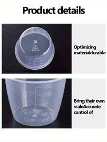 5.41盎司耐热米量杯，带刻度 - 非常适合电饭煲使用 - 透明 - 查看 8