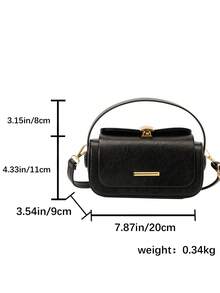 Women's Fashion Trapezoid Handbag, Elegant Minimalist Design, Versatile Shoulder/Top Handle, Large Capacity - Black - View 8