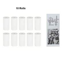Thermal Paper For Instant Print Cameras, 10 Rolls, Thermal Printer Paper White, Zero Ink Printing Paper For Camera, Easy To Replace - Suitable For Kids Camera Instant Print - 10Pcs - View 10