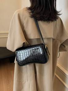 Women's Fashion Crossbody Bag, Suitable For Daily Commute, Travel, Shopping, And Strolling - Black - View 3