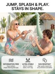 1 pieza Piscina inflable de tamaño completo, piscina inflable de ocio doméstico de PVC grueso y duradero apta para el patio trasero, jardín, relajación al aire libre y enfriamiento en verano - A - Ver 3