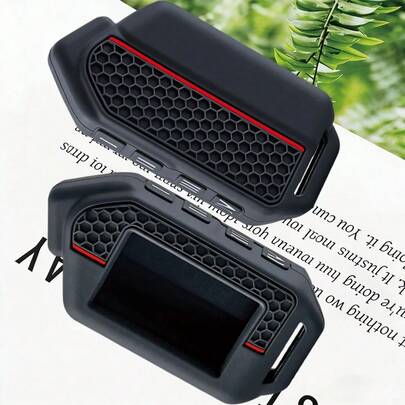 Ốp chìa khóa xe hơi silicon cao cấp kèm điều khiển từ xa LCD cho hệ thống báo động xe hơi hai chiều Scher-Khan Mobicar 1 2 3 A B M10 M20.