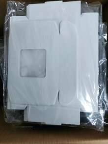 10 cái Trắng/nâu Giấy kraft Nhiều kích cỡ Hình vuông Qủa tặng Kẹo hộp , DIY Hộp bao bì - 10 - Xem 68