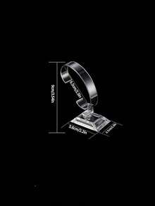 Transparent Watch Display Stand, Plastic Bracelet Jewelry Display Rack, C-Shaped Display Stand, Suitable For Stores Or Home Use, For Storing And Displaying Watches And Bracelets, Travel & Back To School Essential - Multicolor - View 4
