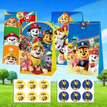 12个/套纸质礼品袋，附赠12张贴纸，适用于儿童生日派对、婴儿派对、糖果礼品袋 - 如圖 - 查看 2