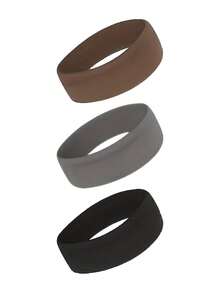 3 piezas Diademas de fitness súper delgadas para mujeres - Antideslizantes, absorbentes de sudor, elásticas (estilo ancho) - Adecuadas para yoga, golf, entrenamiento en el gimnasio, correr, tenis y otras actividades, viajes, fiestas - Multicolor - Ver 8
