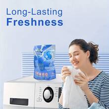 3-Compartment Laundry Detergent Pearls, 15g, 30pcs, Soft & Comfortable, Strong Stain Removal, Fresh Deodorizing, Effective Cleaning, Suitable For Washing Machines - Liquid - View 4