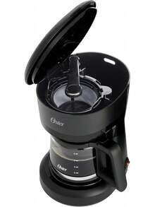 Cafetera Oster, Capacidad de 5 Tazas, Filtro Permanente, Color Negro - 5 Tazas - Ver 5
