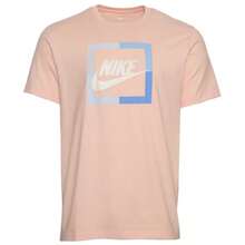 Nike Futura Block T-Shirt Men's Pink White  IB8245-015 - 珊瑚橙 - 查看 1