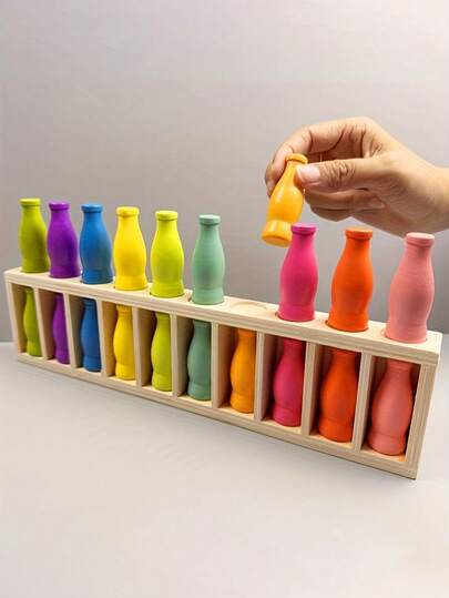 21pcs - Colorful Bottle Party Set, Fun Bottle Guessing Challenge, Suitable As Birthday Party Gift, Includes Colored Bottles And Boxes, Can Be Played With Family, Friends And Groups During Holidays, Parties And Travels To Add Entertainment Fun.