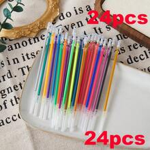 Bộ 100 bút nhũ - Ruột bút 1.0mm, thích hợp cho nghệ thuật DIY, viết, vẽ và phác thảo - Bút gel nhũ nhiều màu! - Ruột bút màu - Xem 17