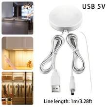 1pc USB 5-24V 5A Touch Sensor Dimmer Switch, Stepless Dimmable LED Strip Controller, No Drilling Required Surface Mounted Switch For Cabinets TV Bedroom Closet - FTS-06 - View 3