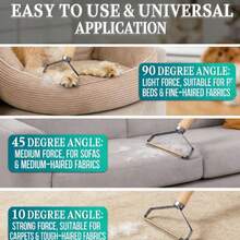 1/2 chiếc dụng cụ loại bỏ xơ vải cầm tay, có thể dùng để loại bỏ xơ vải trên quần áo, ghế sofa, thảm, chăn, lông thú cưng. - Máy tẩy lông thú cưng - Xem 4