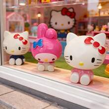 SANRIO 3件套装饰摆件，PVC材质，适用于汽车、房间和卧室装饰。可用作节日或生日礼物、收藏级人物家居装饰品、派对礼品、家居装饰，也是女孩房间装饰的必备品。 - 3PCS - 查看 1