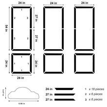 Self-Adhesive Wall Decorative Trim, Easy Installation, High Strength Material - A - View 11